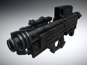 heavy blaster 3D 模型