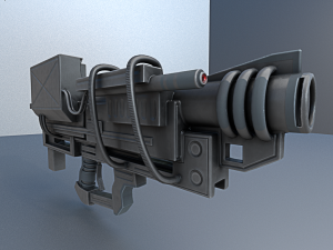 heavy blaster 3D 模型