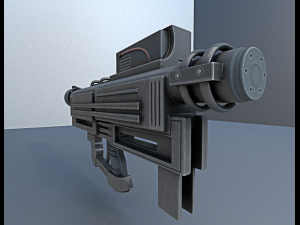 heavy blaster 3D 模型