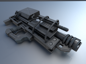 heavy blaster 3D 模型