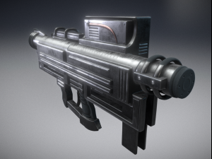 heavy blaster 3D 模型