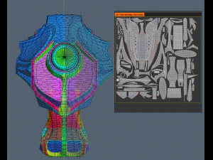 futuristic handgun 3D Model
