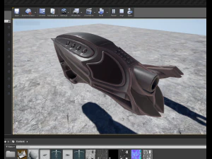futuristic handgun 3D Model