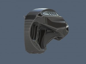 futuristic handgun Modelo 3D