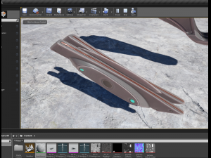 futuristic handgun Modelo 3D