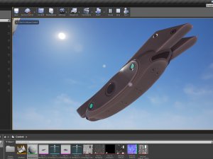 futuristic handgun Modelo 3D