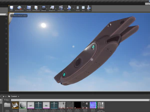futuristic handgun 3D Model