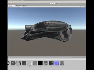 futuristic handgun 3D Model