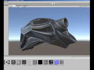 futuristic handgun 3D Model