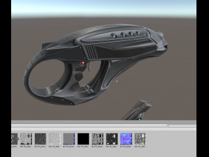 futuristic handgun Modelo 3D