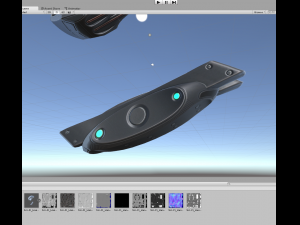 futuristic handgun Modelo 3D