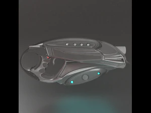 futuristic handgun 3D Model