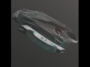 futuristic handgun 3D Model