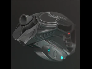 futuristic handgun 3D Model