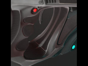 futuristic handgun Modelo 3D