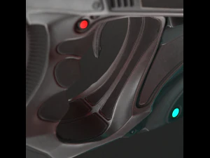 futuristic handgun 3D Model