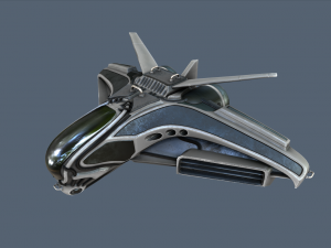 intergalactic spaceship design Model 3D