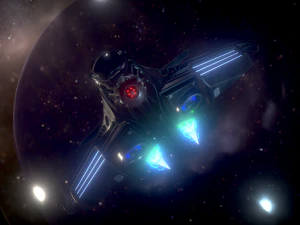 dise&ntilde;o de nave espacial intergal&aacute;ctica Modelo 3D