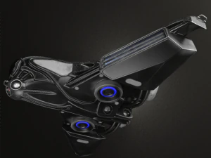 dise&ntilde;o de nave espacial intergal&aacute;ctica Modelo 3D