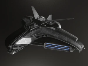 dise&ntilde;o de nave espacial intergal&aacute;ctica Modelo 3D