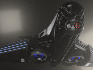 intergalactic spaceship design Modèle 3D