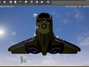 dise&ntilde;o de nave espacial intergal&aacute;ctica Modelo 3D