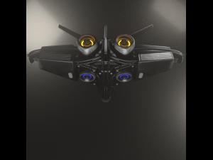 intergalactic spaceship design Modèle 3D