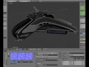 dise&ntilde;o de nave espacial intergal&aacute;ctica Modelo 3D