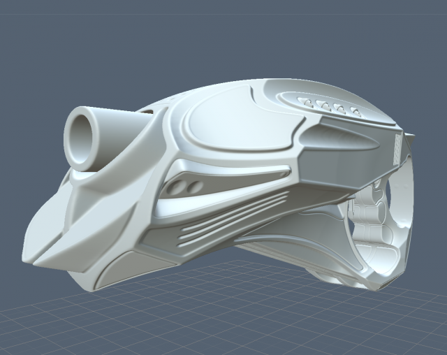 futuristic handhigh poly 3D Model .c4d .max .obj .3ds .fbx .stl .blend 