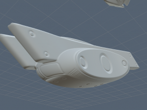 futuristic handhigh poly 3D Model