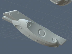 futuristic handhigh poly 3D Model