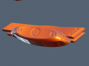 futuristic handhigh poly 3D Model