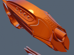 futuristic handhigh poly 3D Model