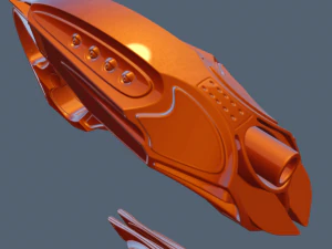 futuristic handhigh poly 3D Model