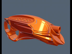 futuristic handhigh poly 3D Model