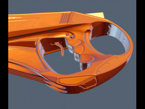 futuristic handhigh poly 3D Model