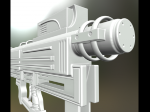 heavy blaster high poly Modelo 3D