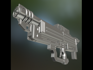 heavy blaster high poly Modelo 3D