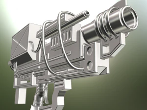 heavy blaster high poly 3D Model