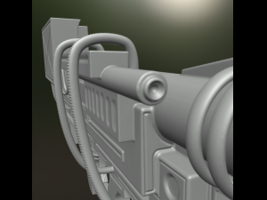 heavy blaster high poly Modelo 3D