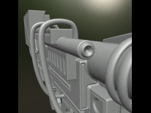 heavy blaster high poly 3D Model