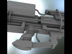 heavy blaster high poly Modelo 3D