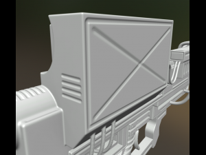 heavy blaster high poly Modelo 3D