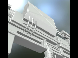 heavy blaster high poly 3D Model