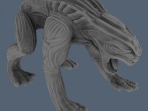 alien animal high poly Modelo 3D
