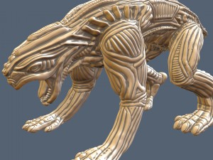 alien animal high poly Modelo 3D