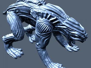 alien animal high poly Modelo 3D