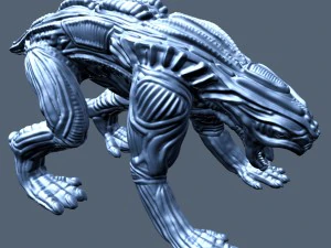 alien animal high poly 3D Model
