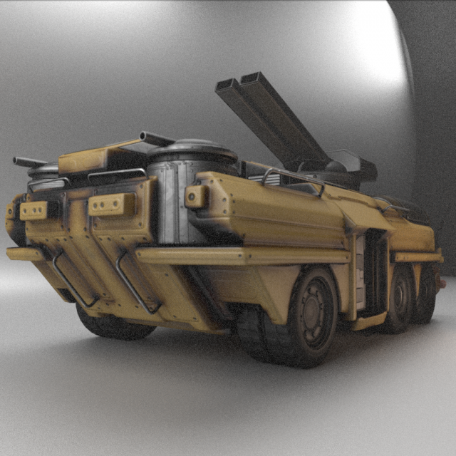 amphibious tank rigged Model 3D .c4d .max .obj .3ds .fbx .stl .blend 