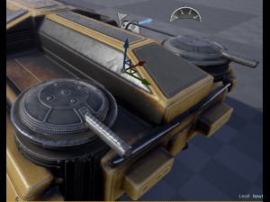 amphibious tank rigged Model 3D